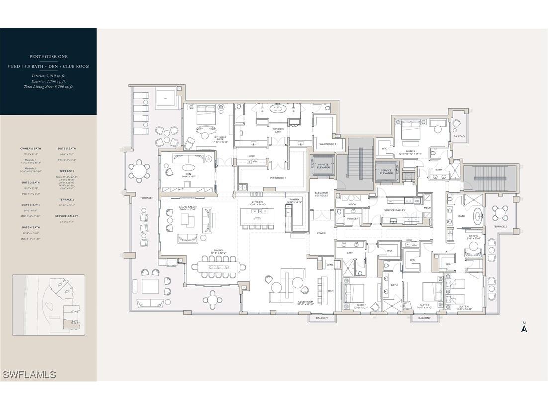 1601 Gulf Shore Boulevard N #PENTHOUSE 1 Naples FL 34102 223075755 image21