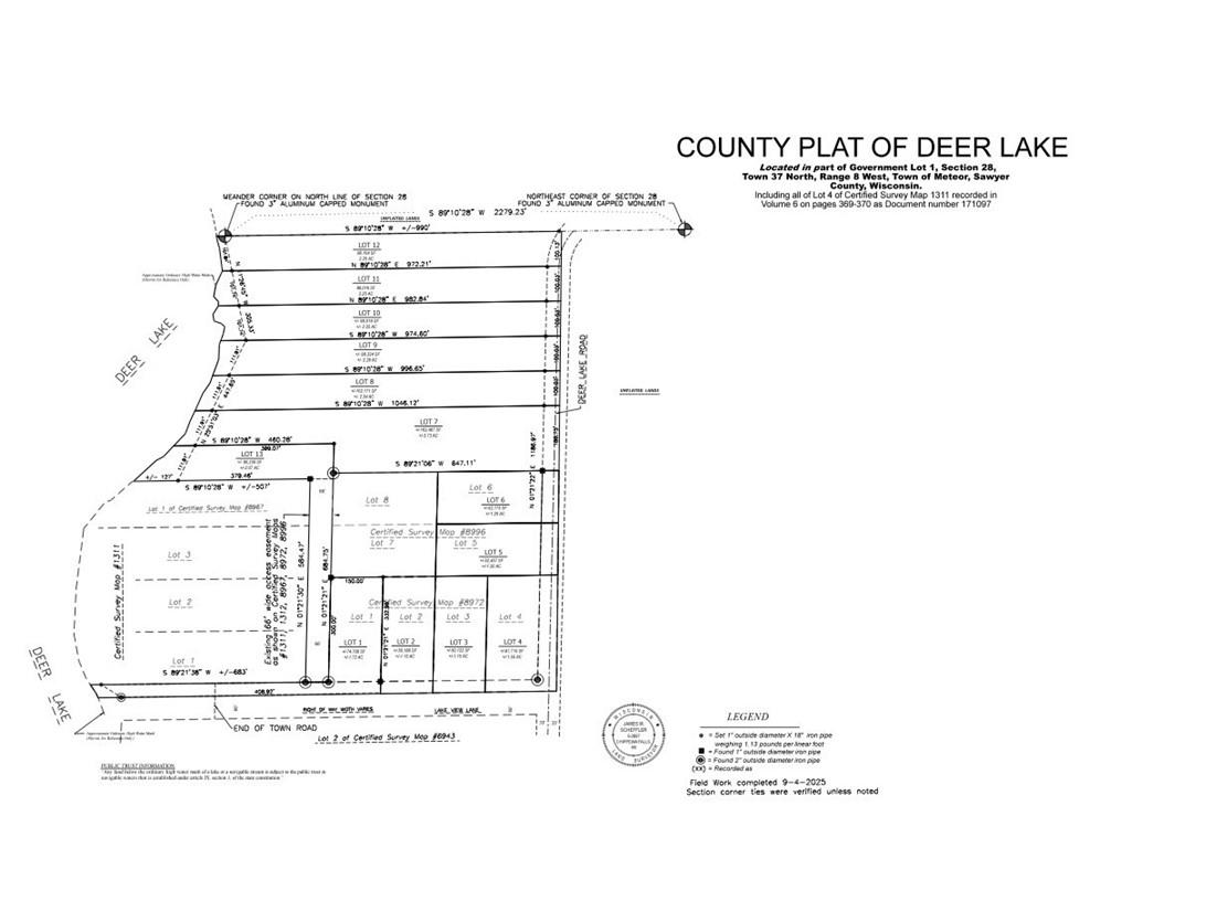 Lake Lot 7(3.73 Acres) Deer Lake Road Exeland WI 54835 - Deer Lake 1598940 image4