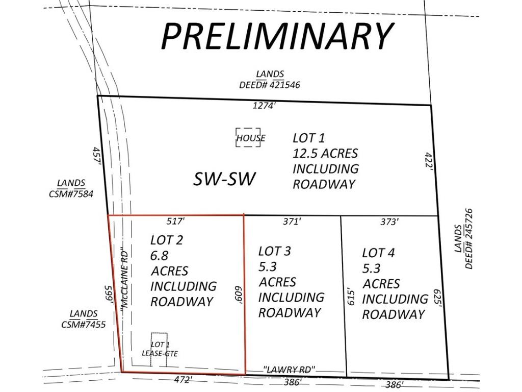 Lot 2-3 Mcclaine/Lawry Road Hayward WI 54843 1589109 image1