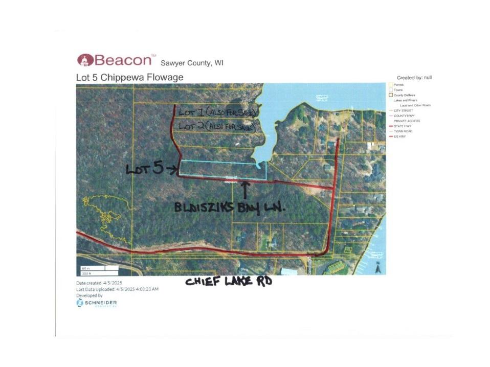 Lot 5 XXX Blaiszik's Bay Lane Hayward WI 54843 - Lake Chippewa 1590469 image11