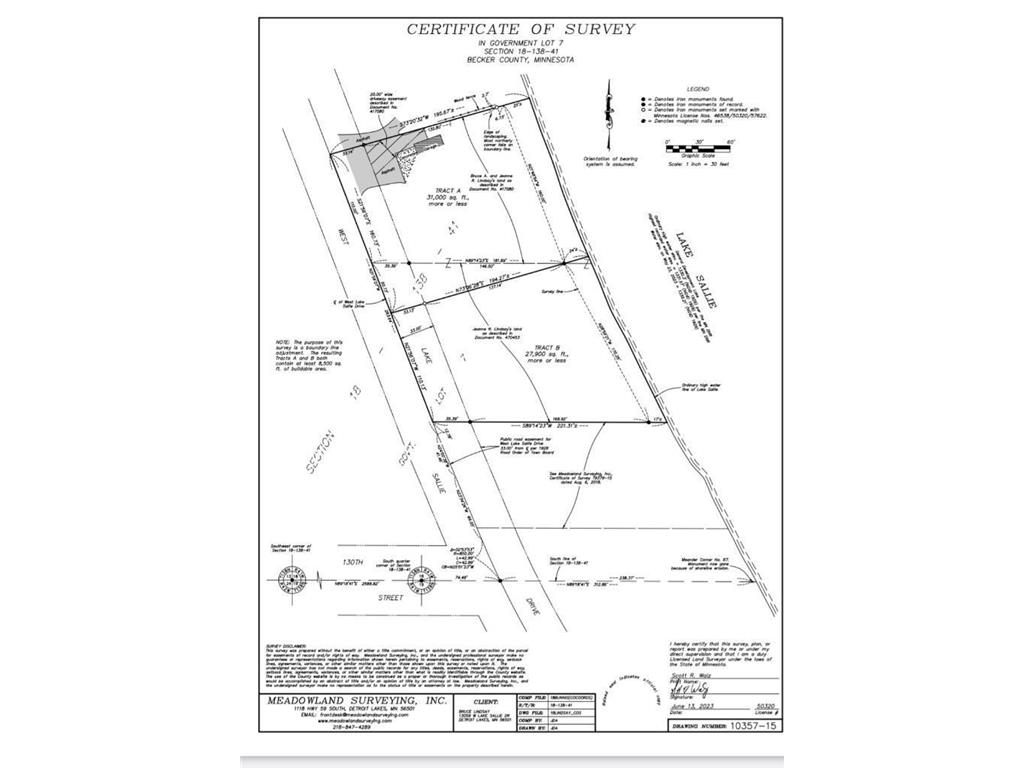 13043 W Lake Sallie Drive, Detroit Lakes, MN, 56501 MLS 6504422