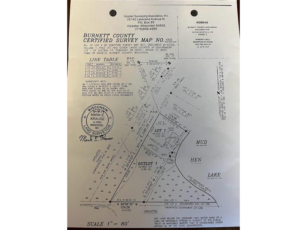 239XX Camp Rd, Daniels Twp, WI, 54872 MLS 6538995 Edina Realty