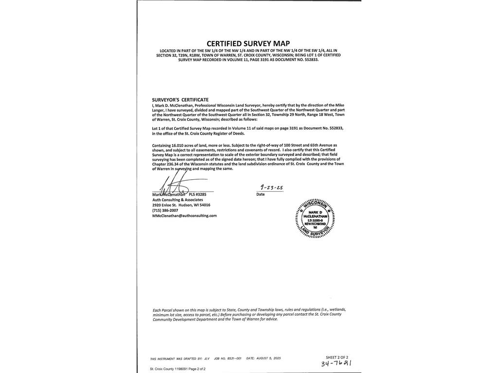 643 100th (Lot 4) Street Roberts WI 54023 6750635 image15