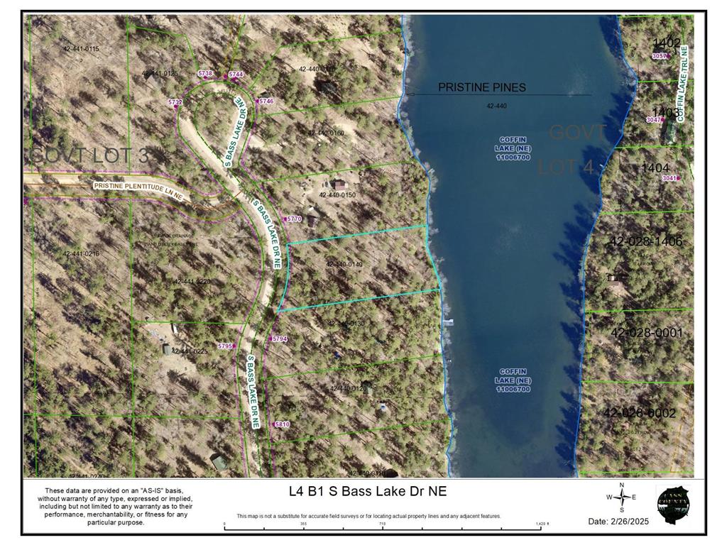 L4 B1 S Bass Lake Road NE Thunder Lake Twp MN 56662 - Coffin 6681816 image1