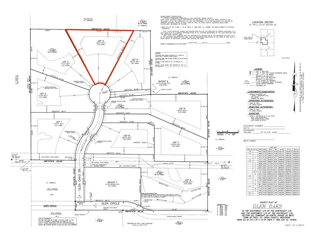 Lot 4 Glen Oaks Drive Troy Twp WI 54022 7025280 image2