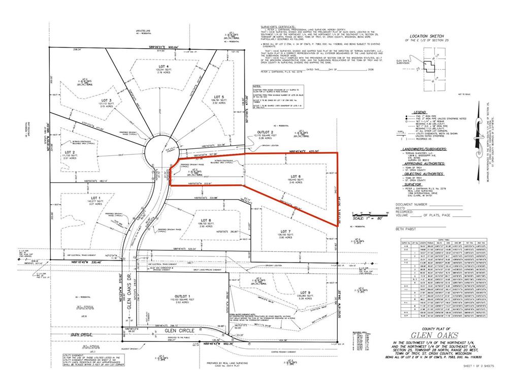 Lot 6 Glen Oaks Drive Troy Twp WI 54022 7025336 image2
