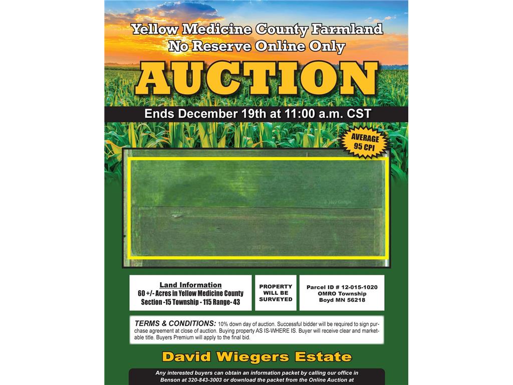 SECTION 15 TOWNSHIP 115, Boyd, MN 56218 MLS 6273694 Edina Realty