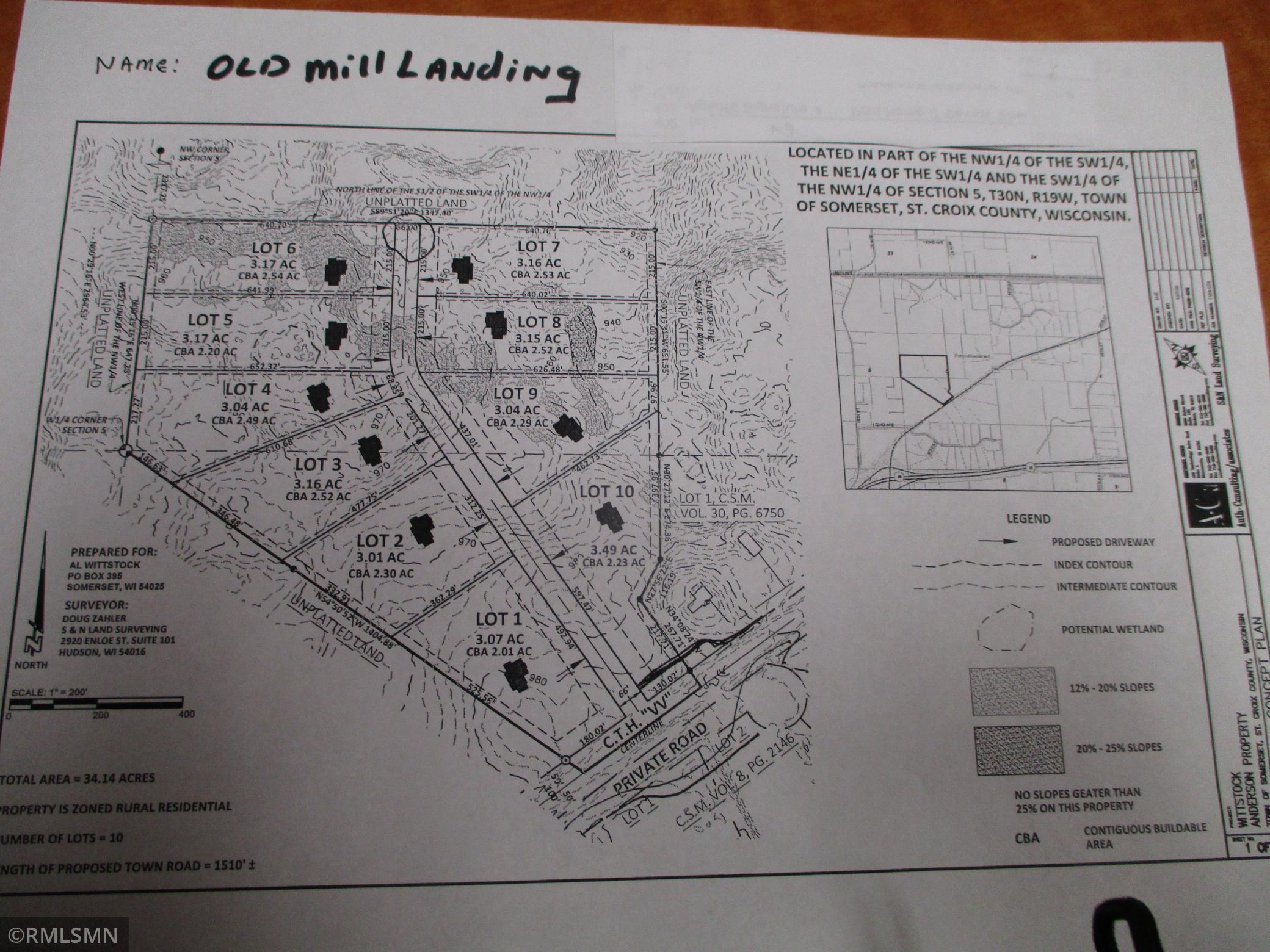 xxx lot 4 Cty Rd V V Old Mill Landing, Somerset, WI, 54025 MLS
