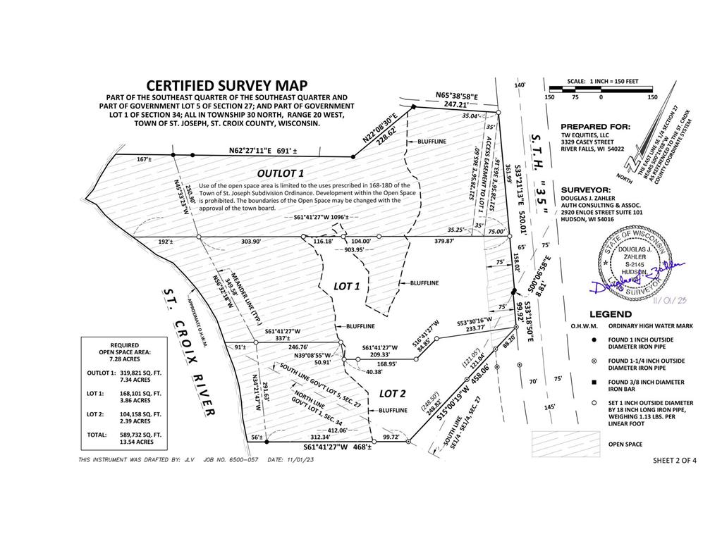 xxxx 132nd - Lot #1 Saint Joseph Twp WI 54016 - St Croix River 7076533 image3