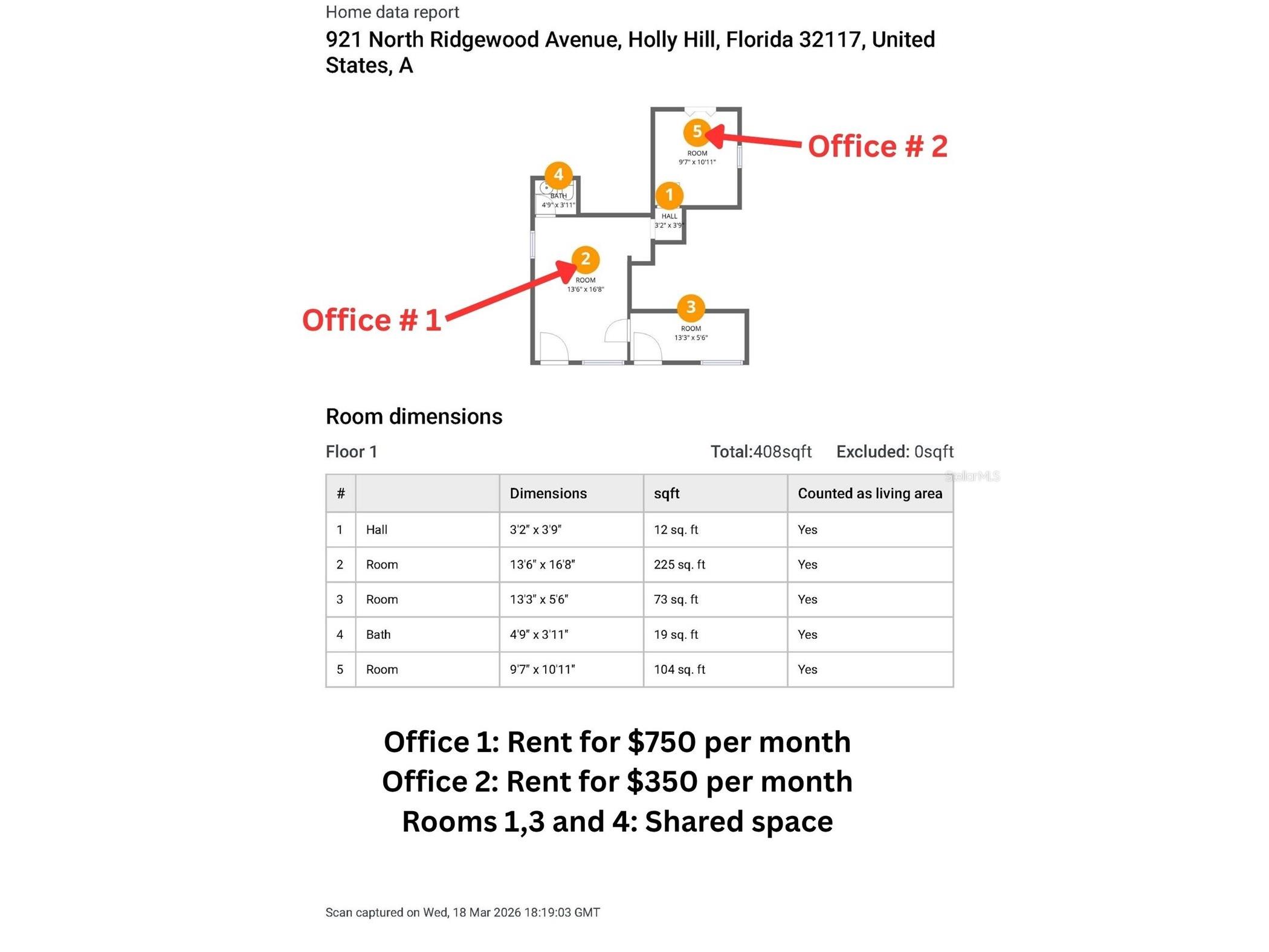921 Ridgewood Avenue #A Holly Hill FL 32117 V4948791 image13