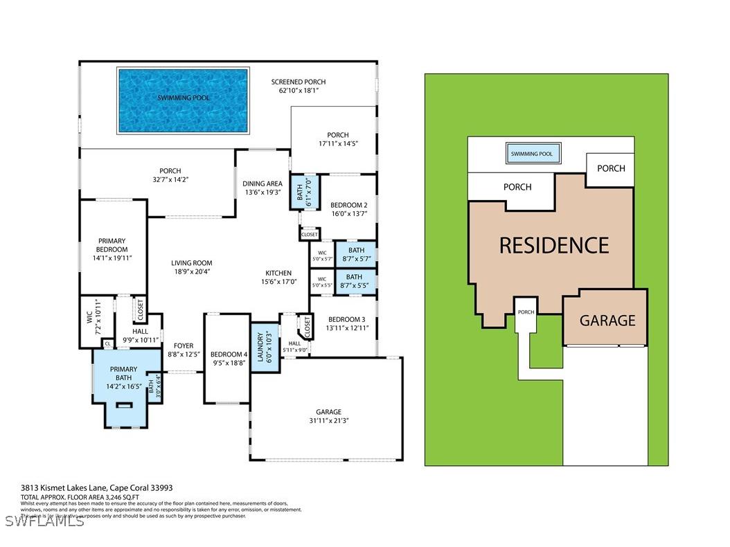 3813 Kismet Lakes Lane, Cape Coral, FL, 33993 MLS 224054314 Edina