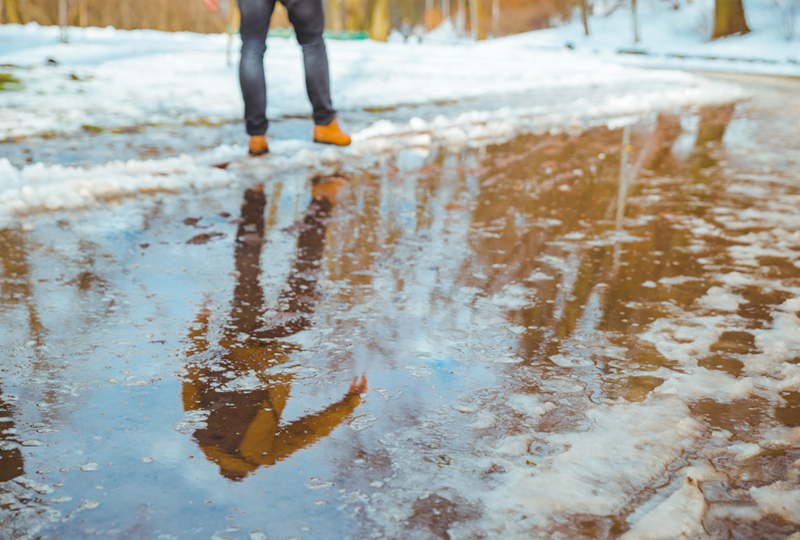 Prevent flooding and water damage from snow.